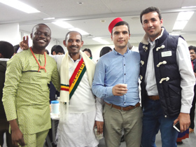 Event International Students Attending an Exchange Event