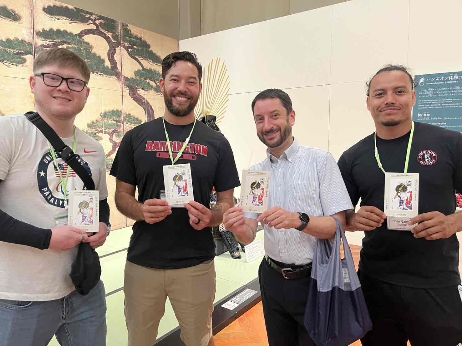 カケハシ・プロジェクト スポーツ招へい（柔道）の東京国立博物館視察に同行