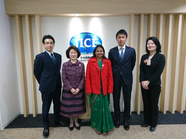 President Yamano Receives A Visit Of Dr Sahida Akter Economic Minister Of Bangladesh Embassy In Japan What S New Japan International Cooperation Center Jice